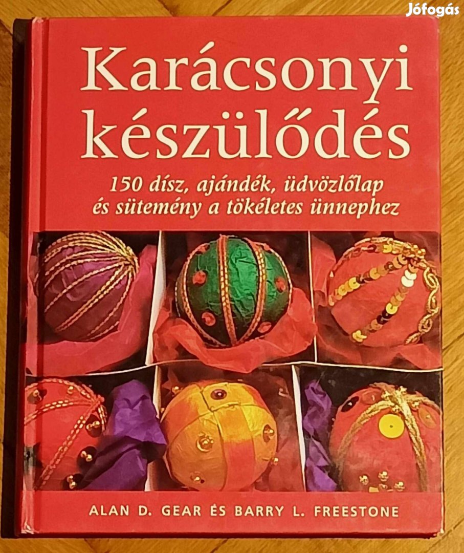 Karácsonyi készülődés 150 dísz, ajándék , sütemény könyv 