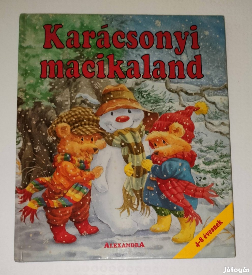 Karácsonyi macikaland 4-8 éveseknek könyv 