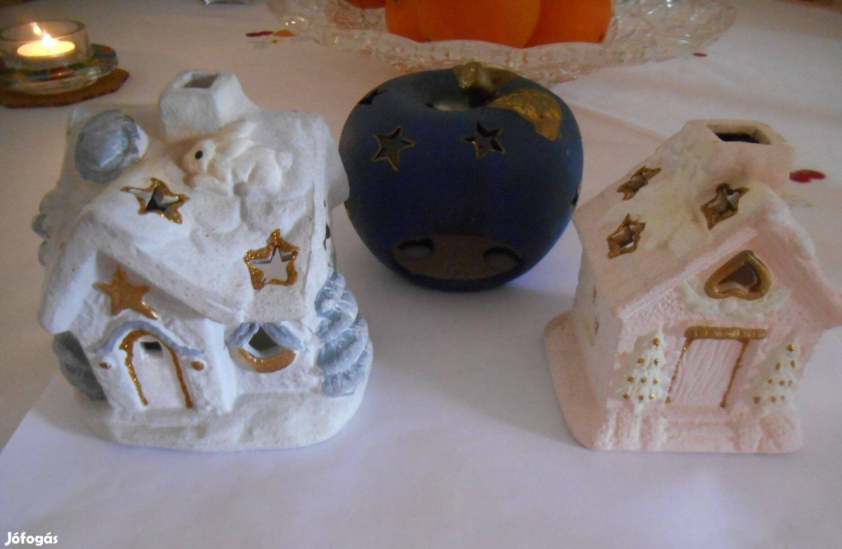 Karácsonyi mécsestartó, alma