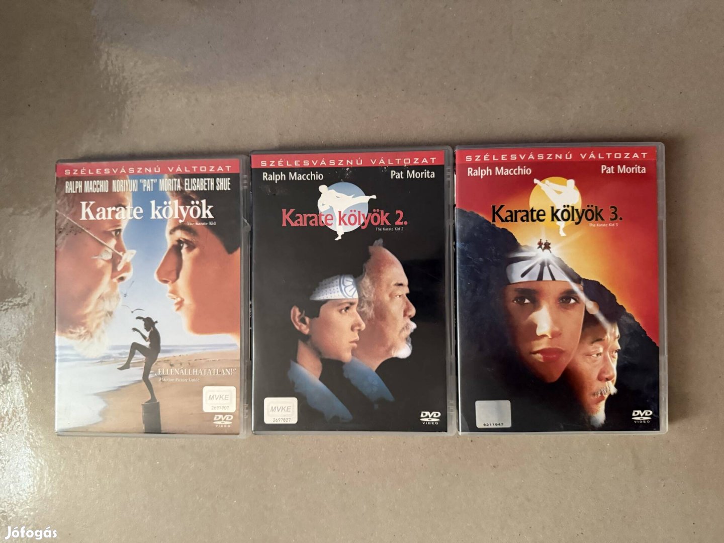 Karate kölyök trilógia dvd