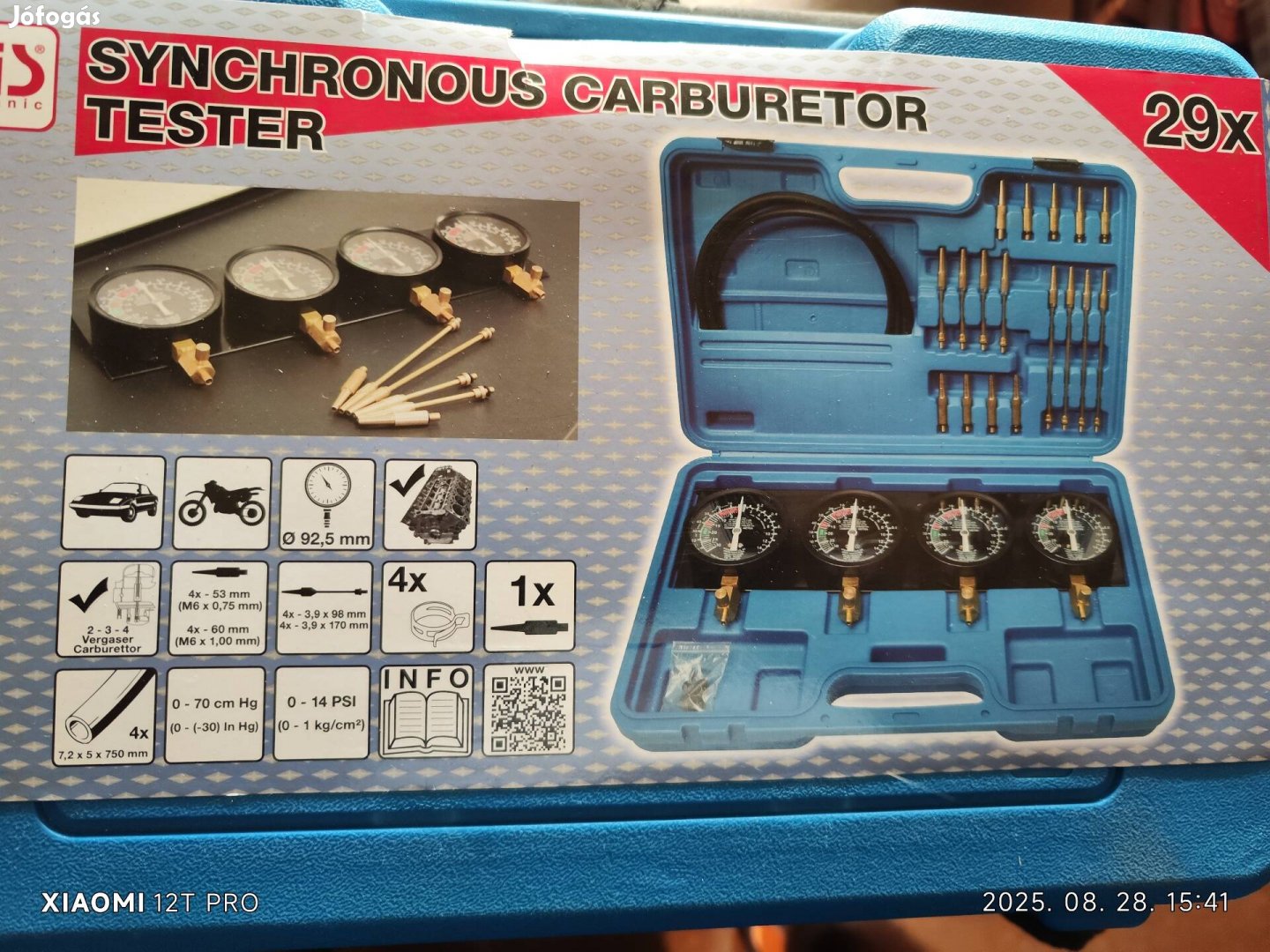 Karburátor teszter.