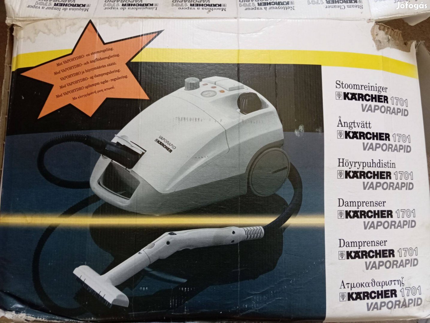 Karcher 1701 Vaporapid gőztisztító eladó