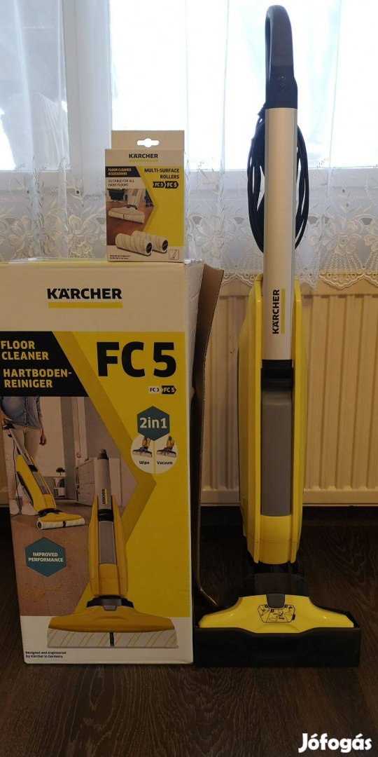 Karcher FC 5 Padlótisztító+ajándék tartalék felmosófej