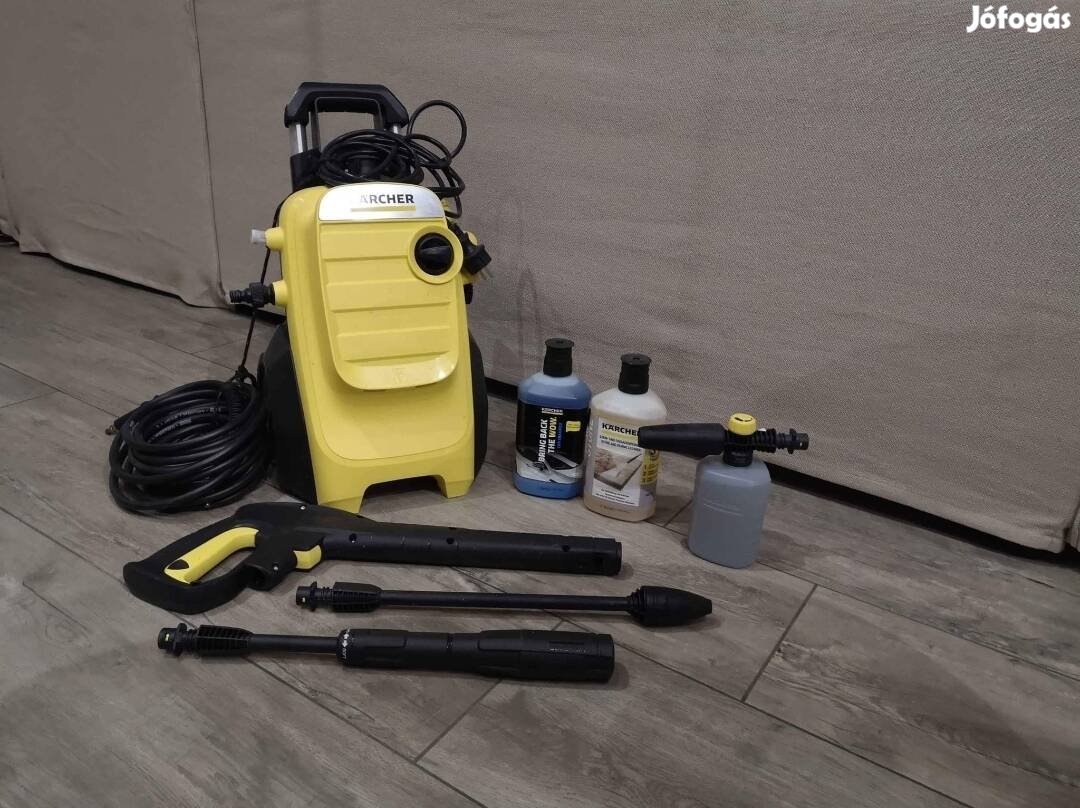 Karcher K 4 Compact magasnyomású autómosó + vegyszerek