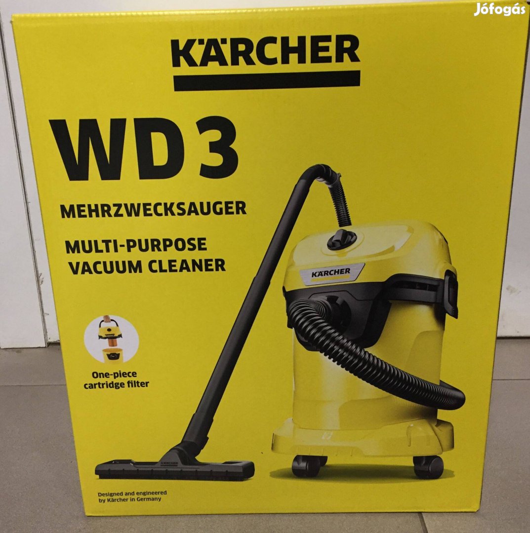 Karcher WD3 Száraz-nedves porszívó 1000W 17l (1.628-101.0)