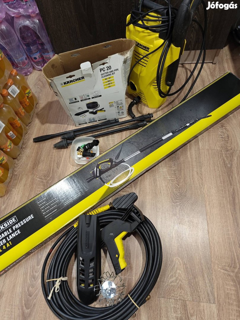 Karcher nagynyomású mosó+cső és eresztisztító+