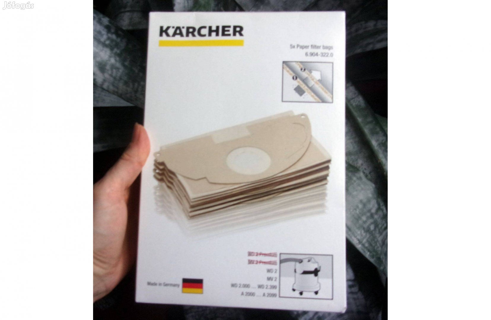 Karcher porszívózsák papír szűrőzsák porzsák Újpest központ