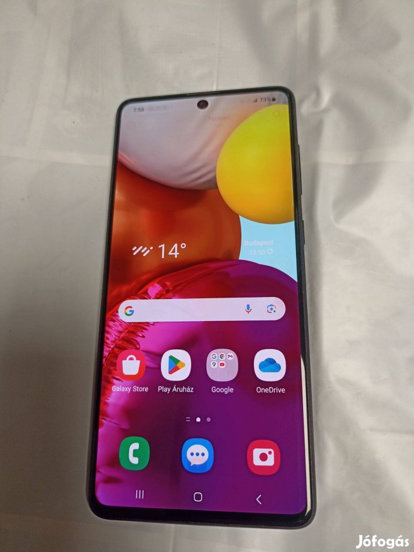 Karcmentes, független Samsung Galaxy A71 nagy telefon eladó!