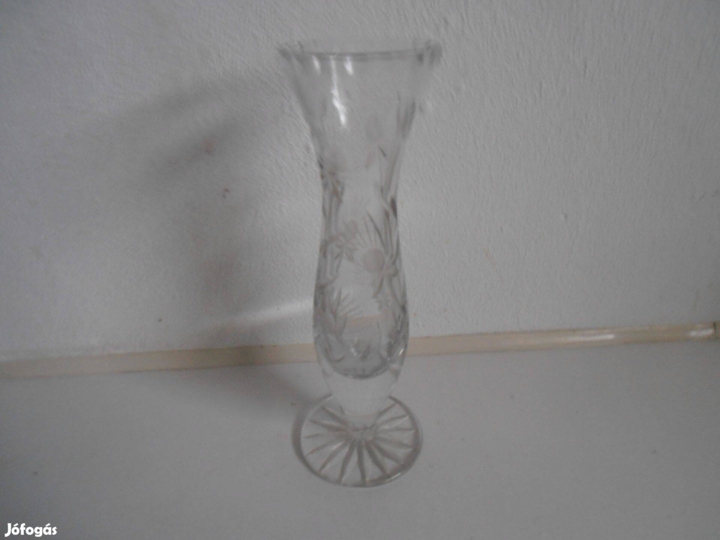 Karcsú ólomkristály váza