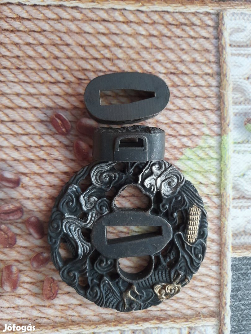 Kard alkatrészek egyben kashira, fuchi és tsuba