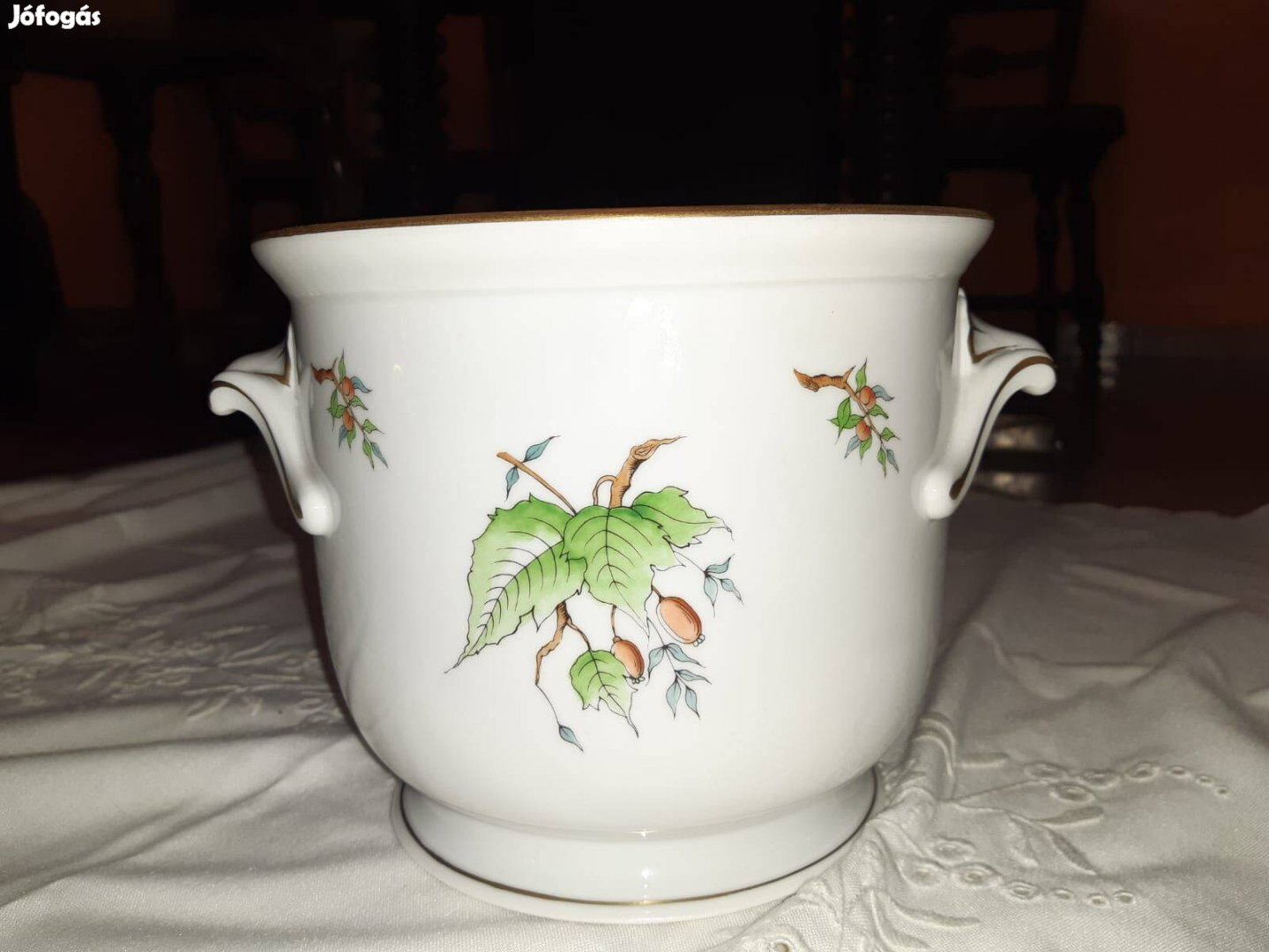 Kardos herendi porcelán virágtartó 2 db