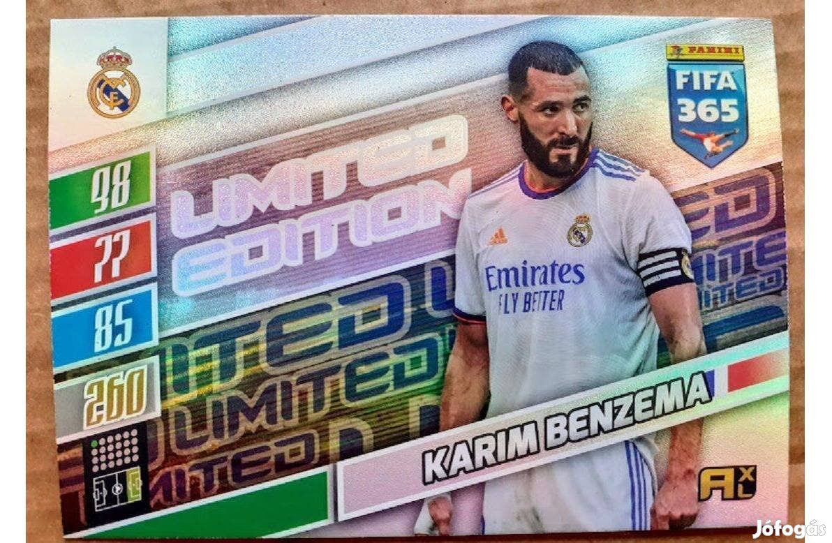 Karim Benzema Real Madrid XXL focis kártya Panini 2022 Update