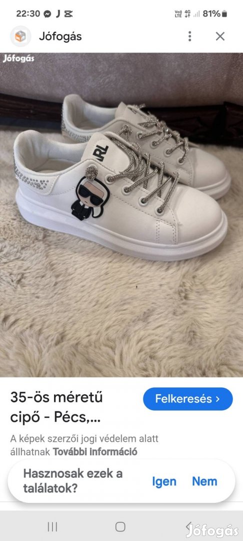 Karl Lagerfeld Bőr Sneakers tornacipő kapni alkalmi vetel
