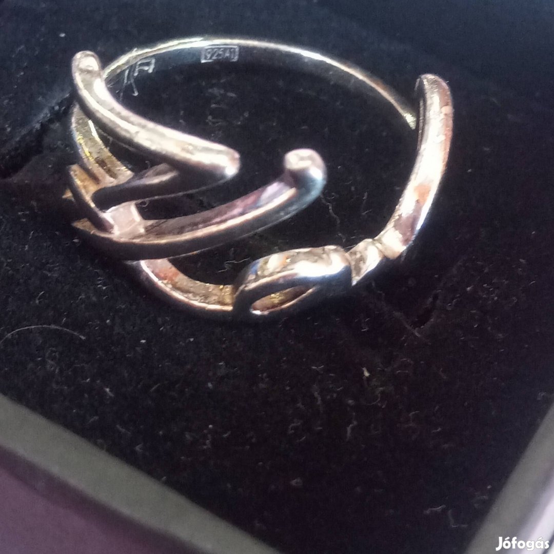 Karl Lagerfeld L-es ezüst gyűrű