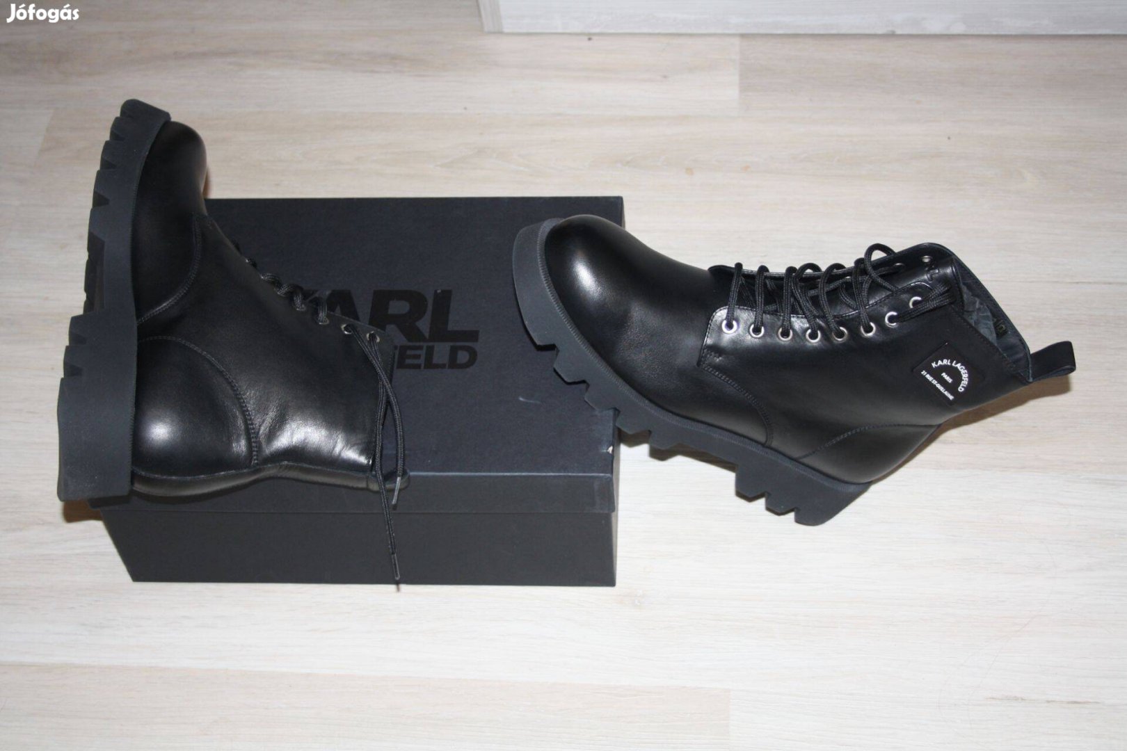 Karl Lagerfeld férfi cipő 43 as eredeti ! bőr Dobozban