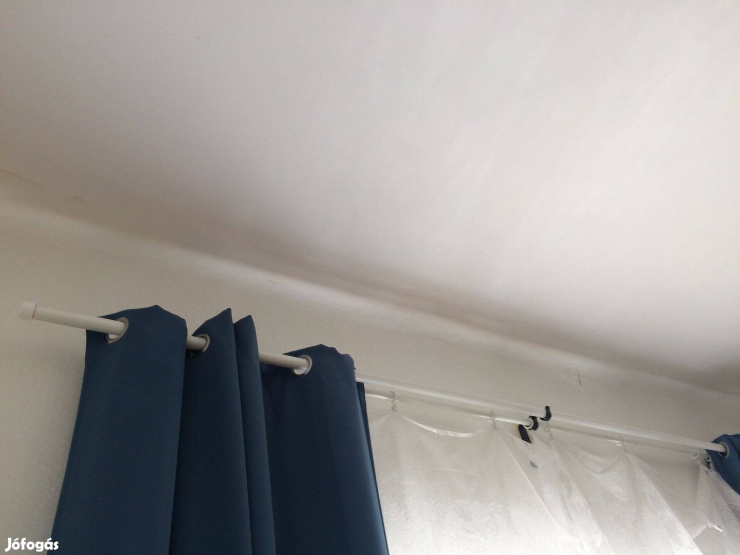 Karnizs Dupla feher, IKEA, 3 meter hosszu
