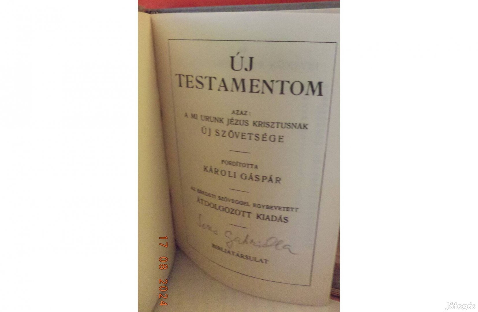 Károli Gáspár: Új Testamentom