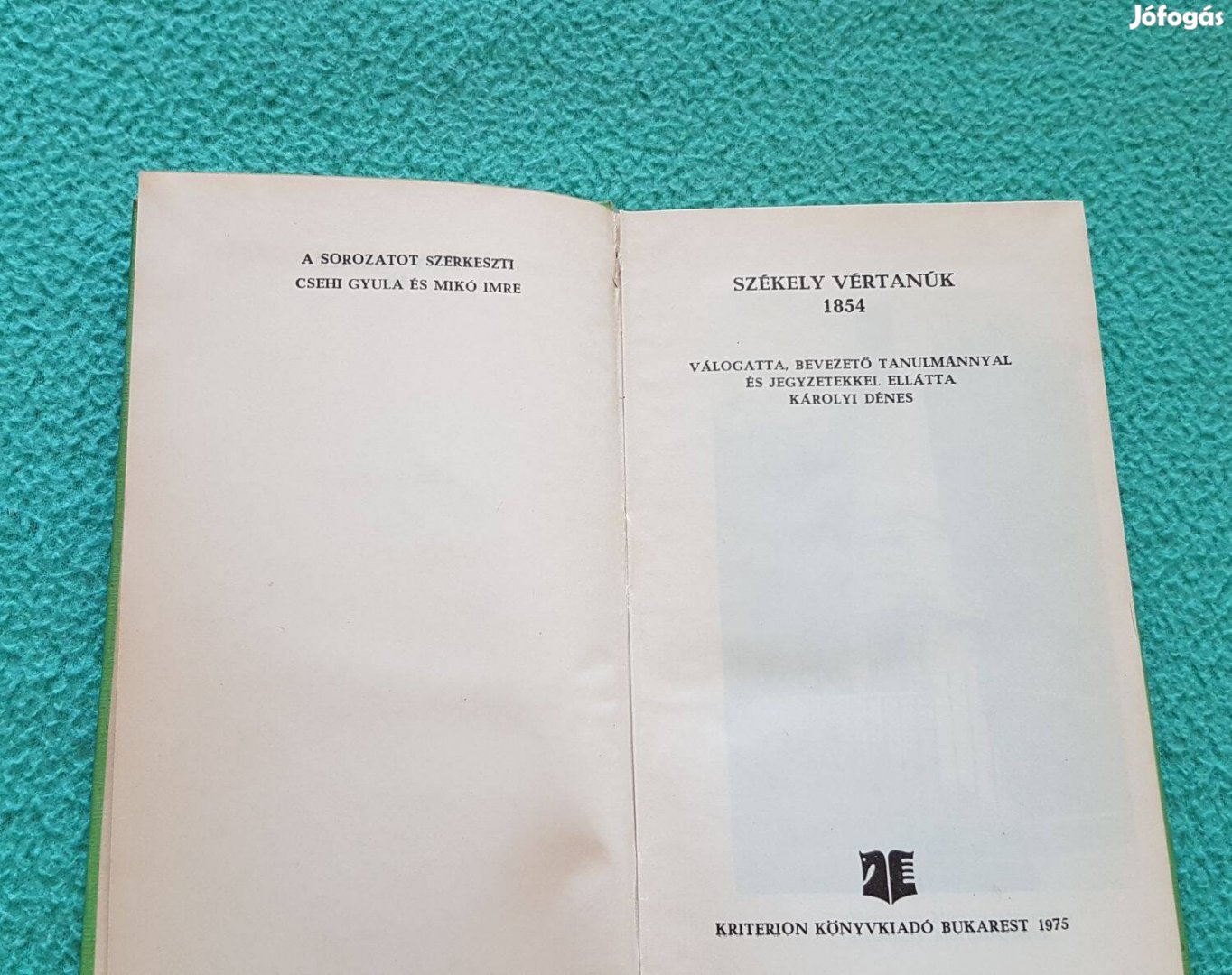 Károlyi Dénes - Székely vértanúk könyv