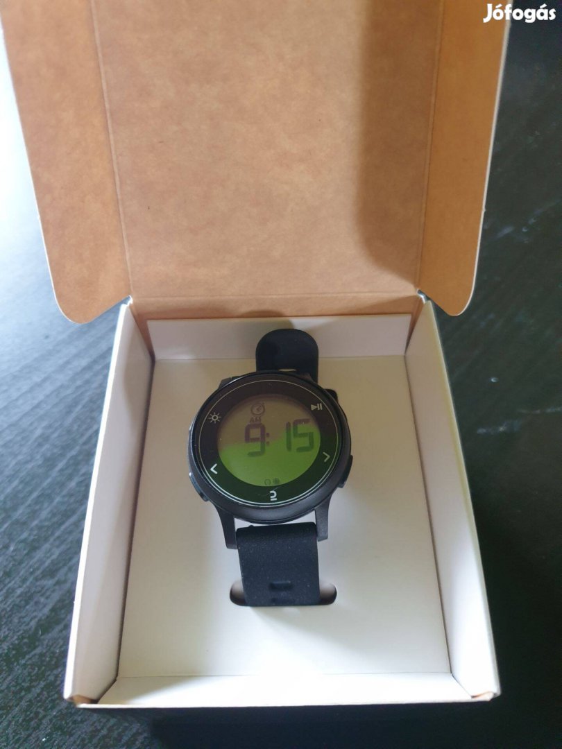 Karóra stopperrel futáshoz, Decathlon W500S, fekete