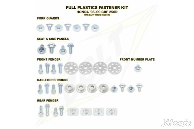 Karosszéria rögzítő csavar Honda CR 125 / 250 2000-2007