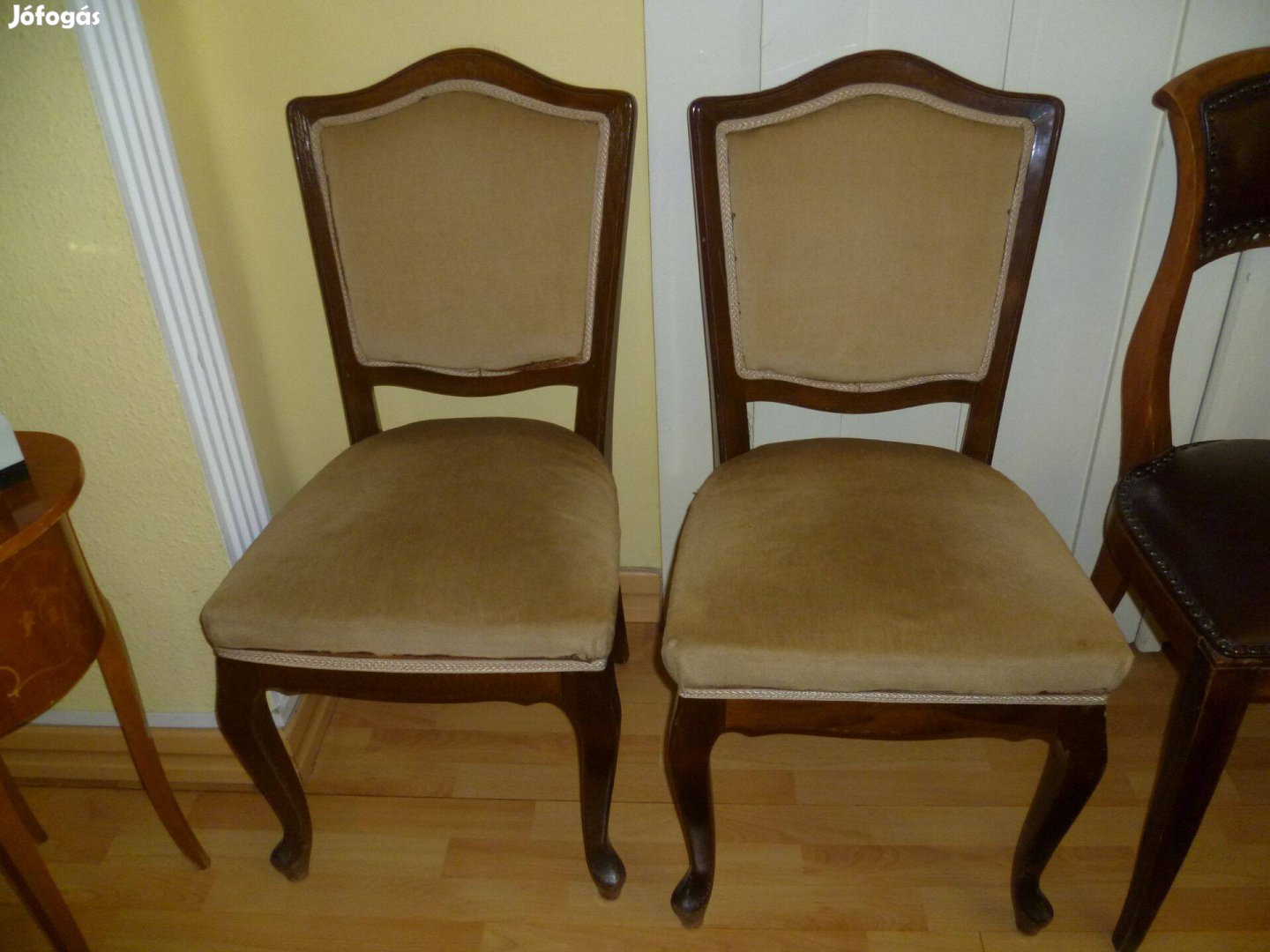 Kárpitozott szék-pár, XX. század közepe