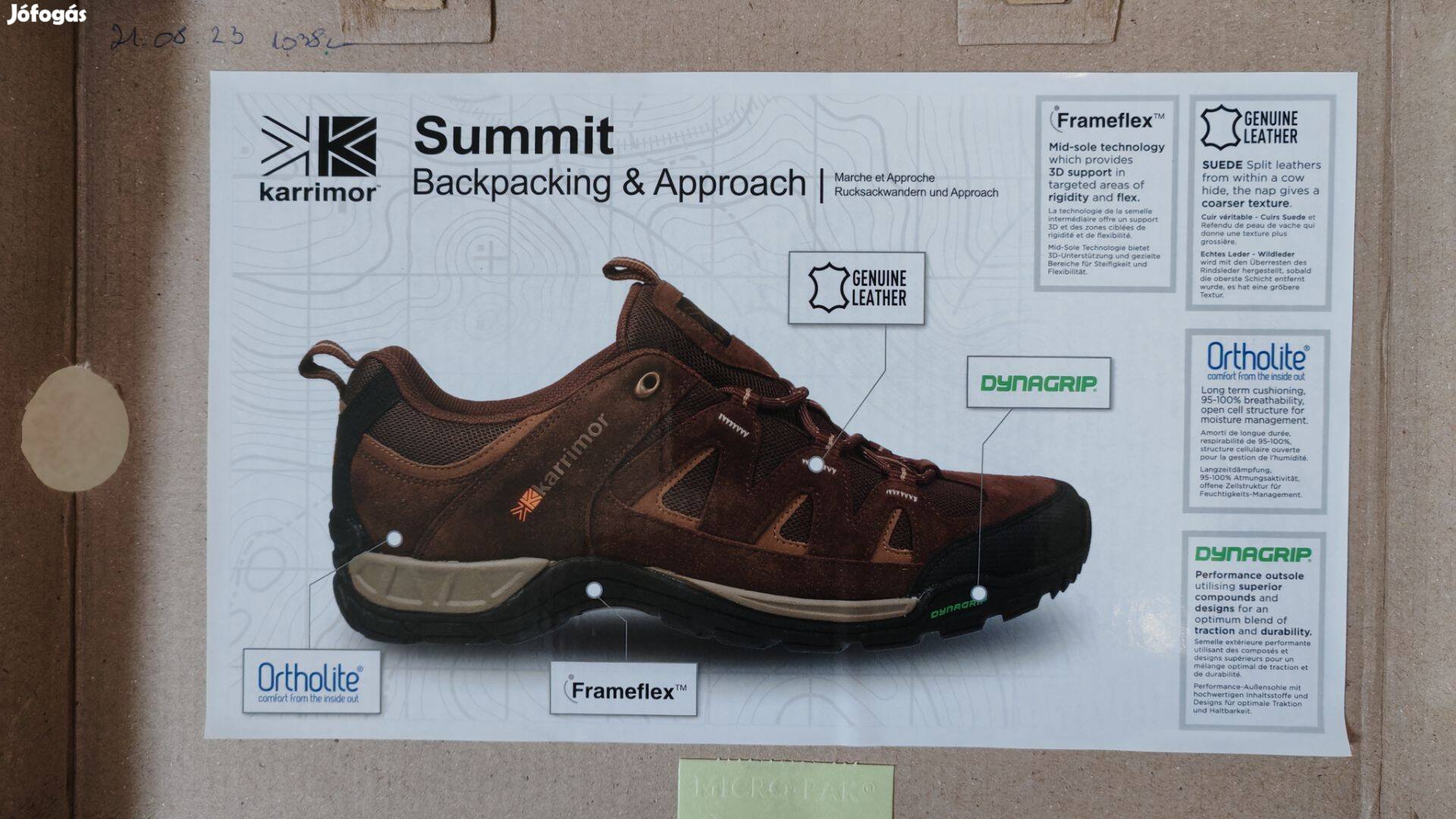 Karrimor férfi túracipő 42-es