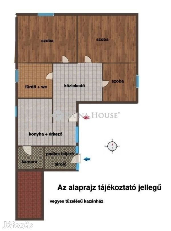 Kartali 105 nm-es ház eladó