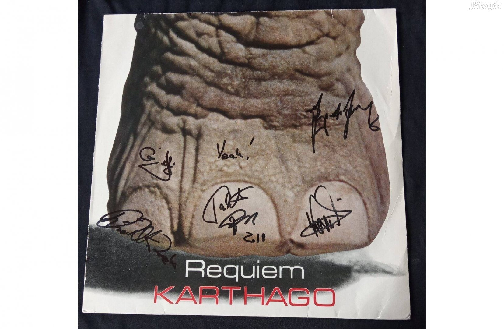 Karthago 1983 Requiem Austria hard rock Karcmentes bakelit dedikálva