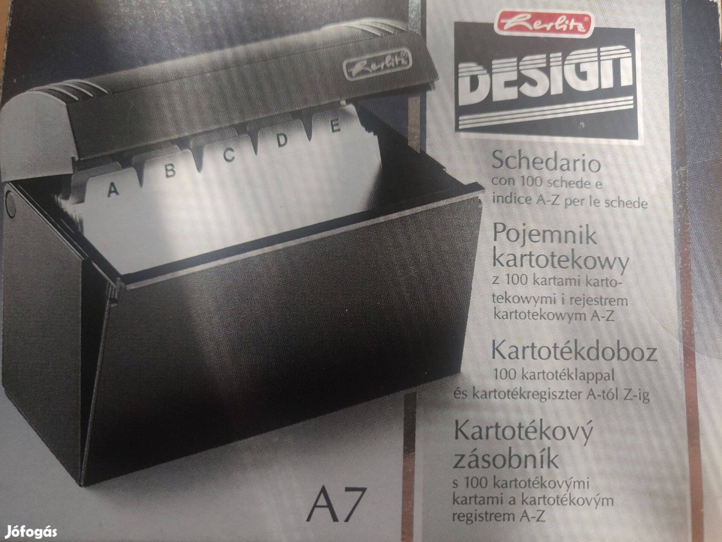 Kartoték doboz
