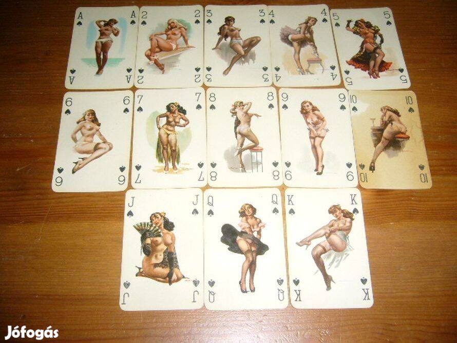 Kártya, régi, römi, kanaszta, gyűjtés, pikk,