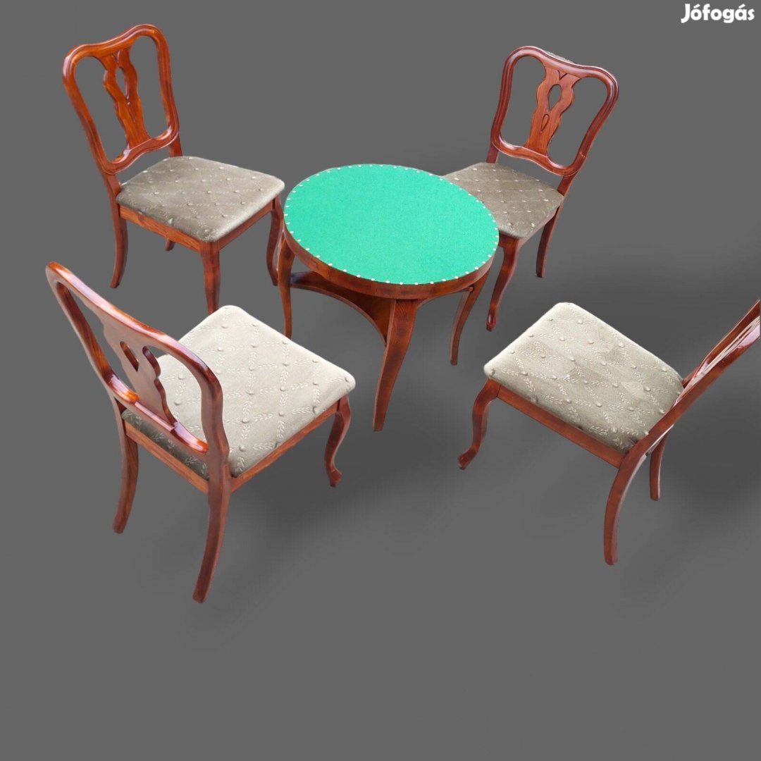 Kártyaasztal székekkel
