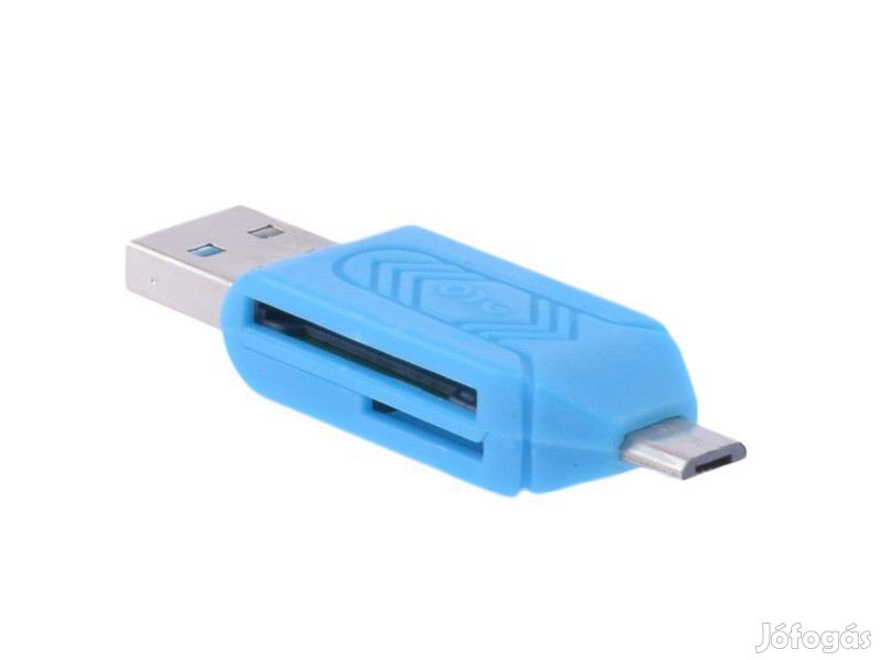 Kártyaolvasó SD / Micro SD OTG+USB Micro USB  adapter  (CSAK android