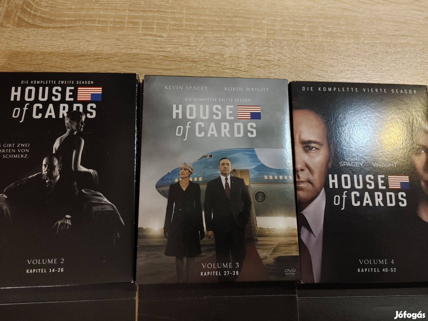 Kártyavár House of cards DVD 2-3-4 rész -angol nem magyar!