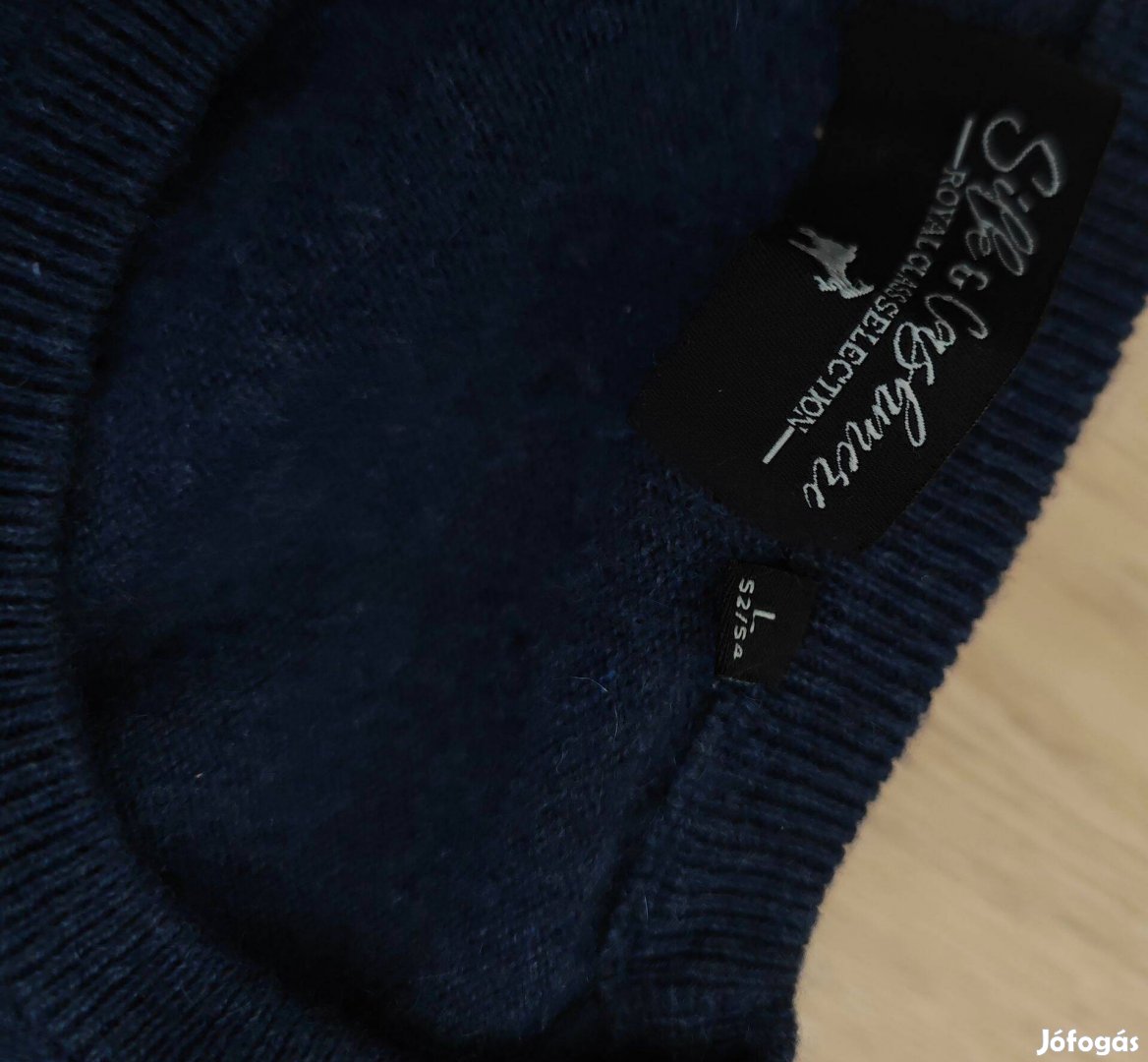 Kasmír selyem férfi pulóver