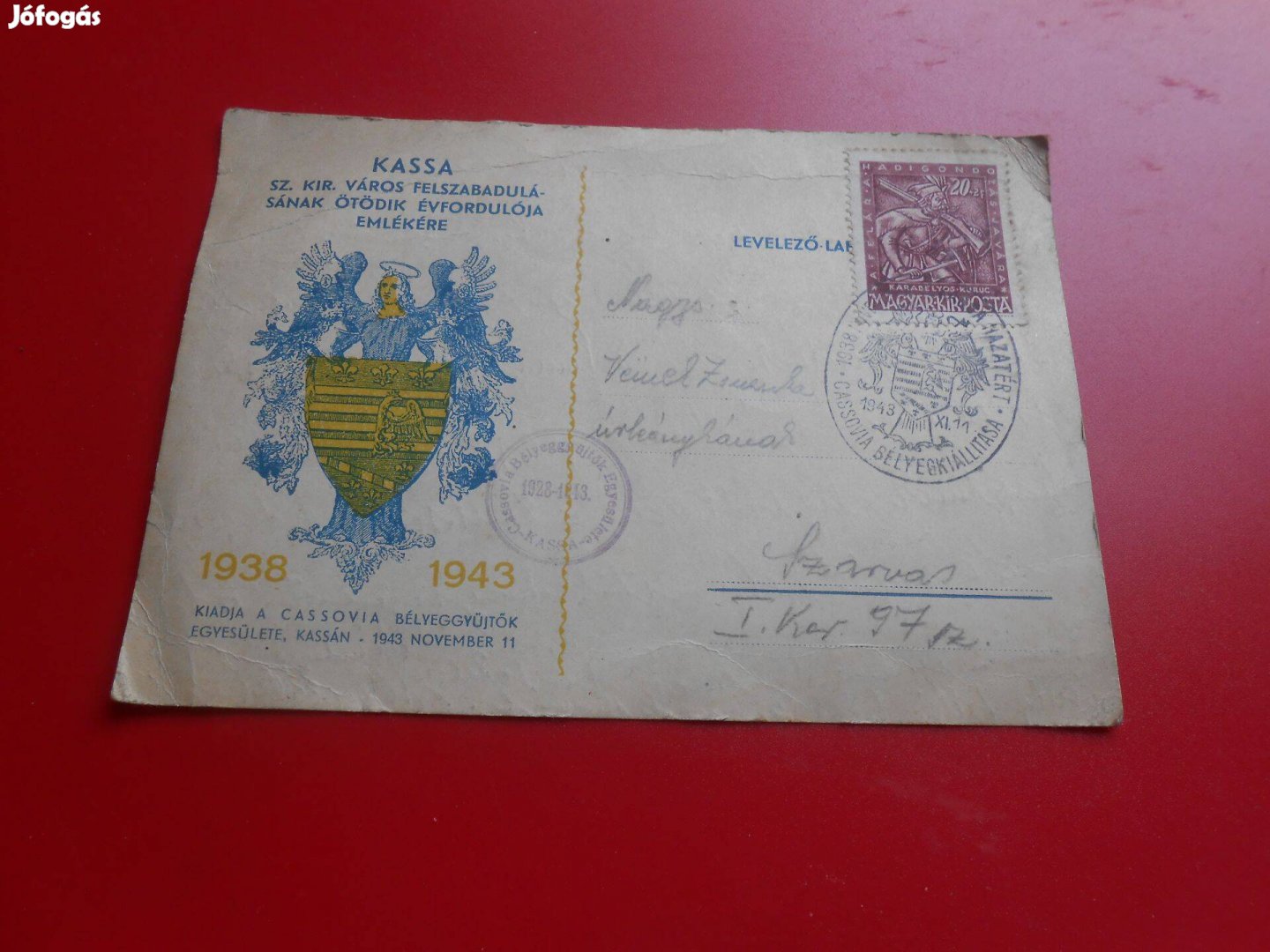 Kassa-Sz.Kir.Város Felszabdulásának Ötödik Évfordulója Emlékére 1938-1