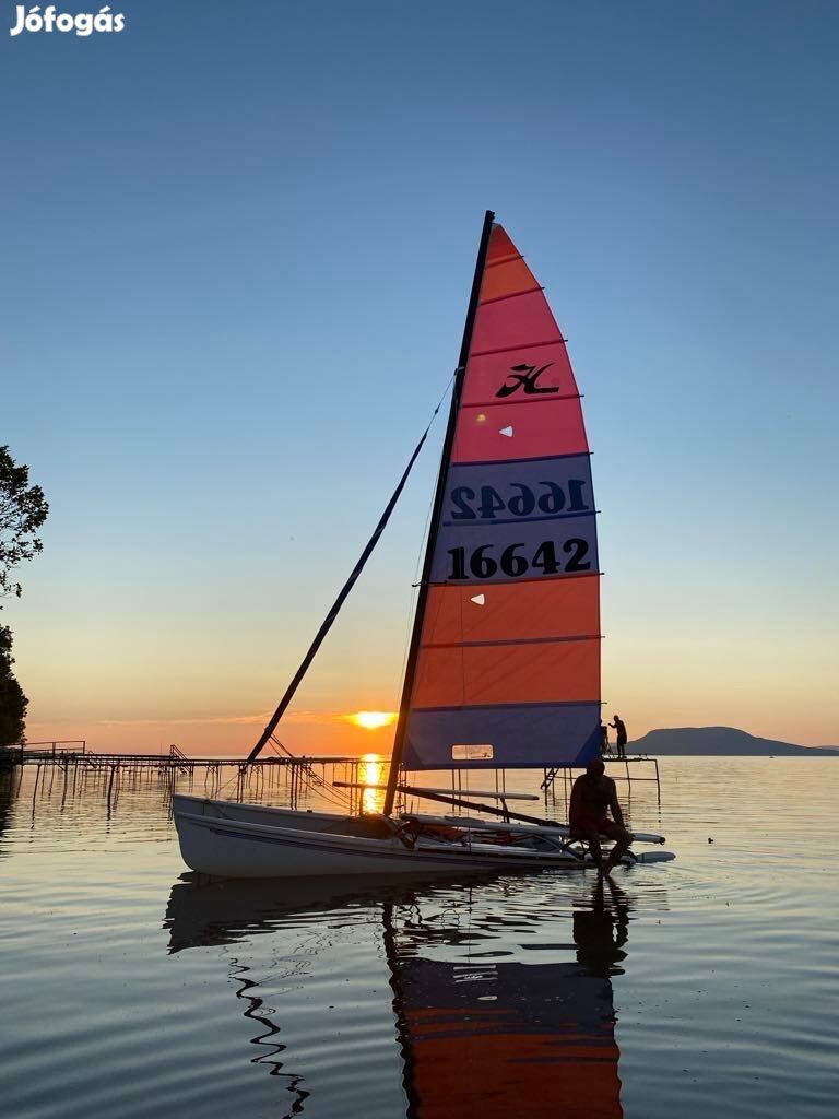 Katamarán 18-as Hobie Cat vitorlás kiülővel szezon nyitó áron