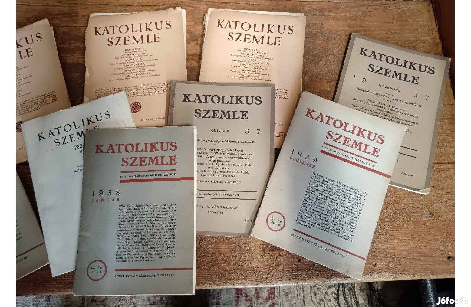 Katolikus szemle 15 példánya, 1930-as évekből