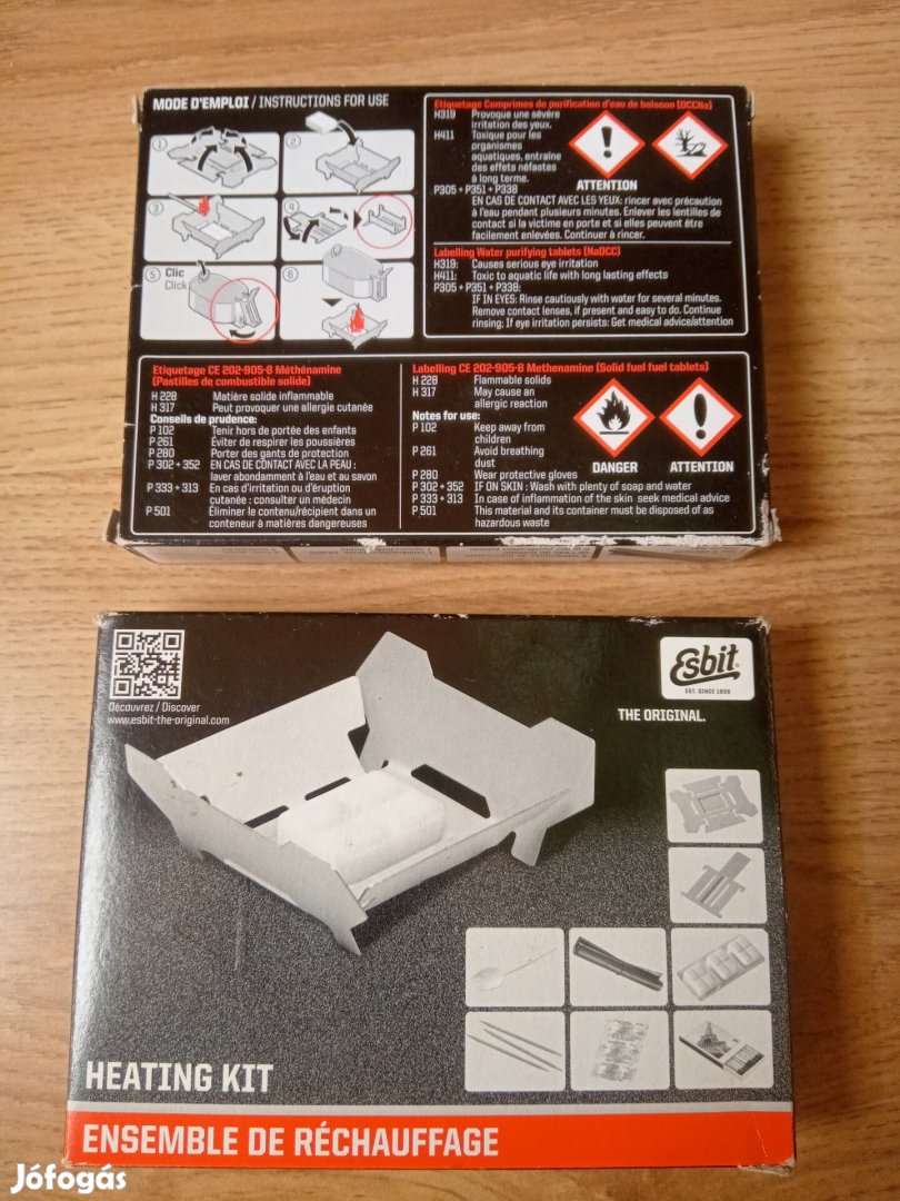 Katonai Esbit konzerv melegítő