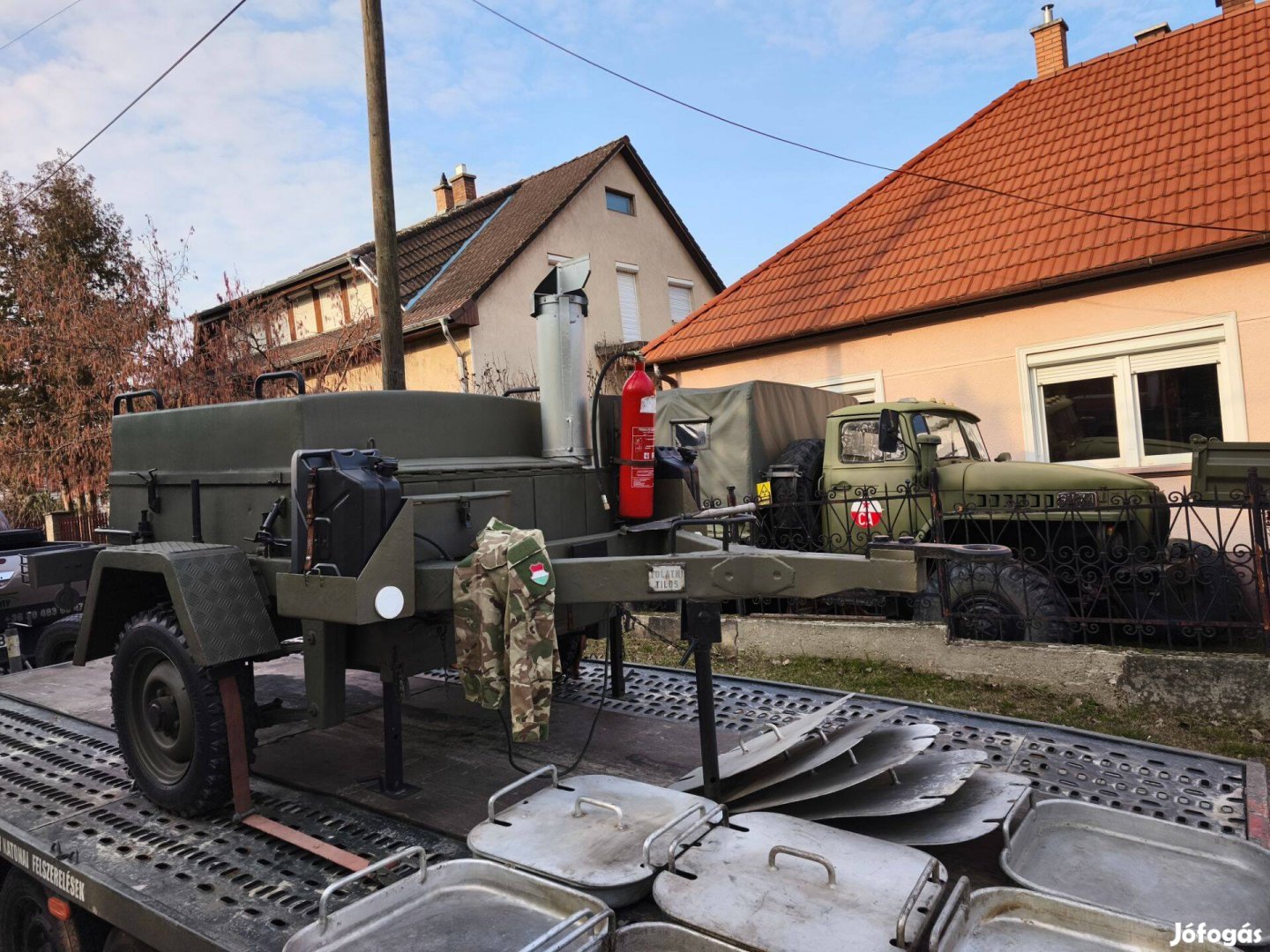 Katonai honvédségi gulyáságyú 69M tábori konyha mozgókonyha