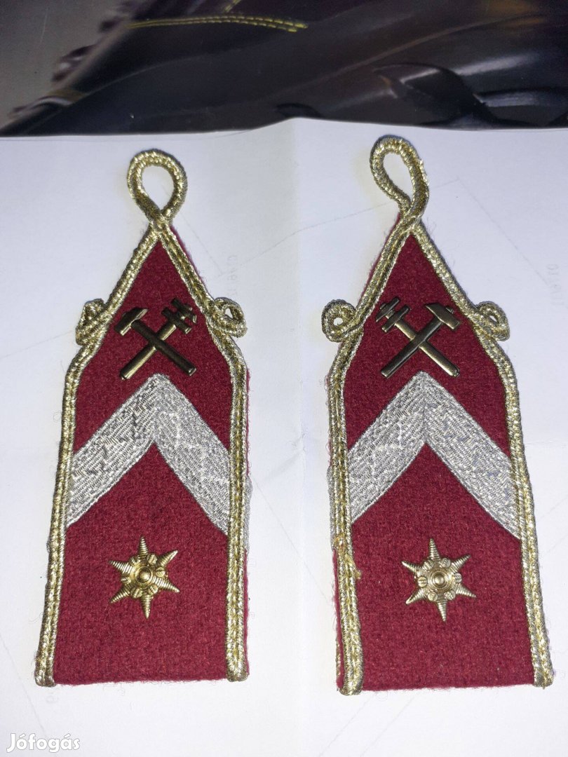 Katonai műszaki zászlós társasági gallér hajtóka