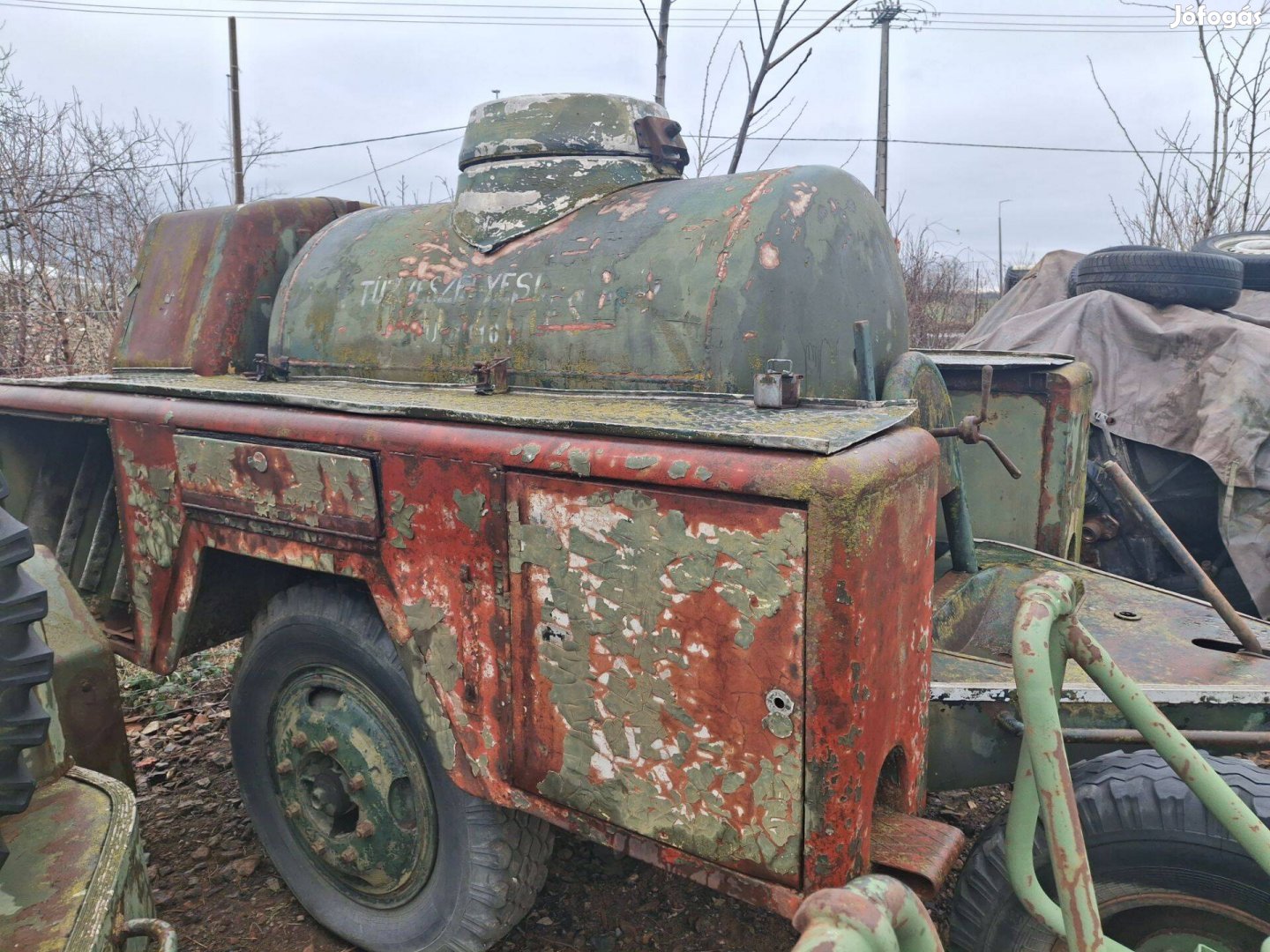 Katonai tartályos utánfutó - pótkocsi