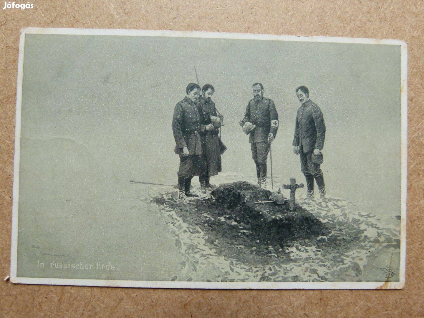 Katonai témájú képeslap 1916-ból