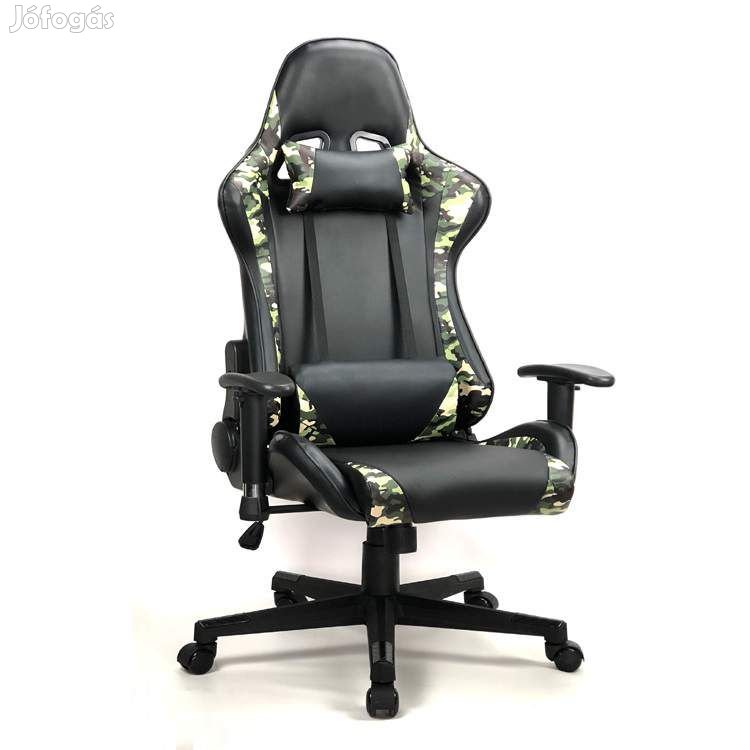 Katonai terep mintás gamer  irodai szék forgószék főnöki fotel