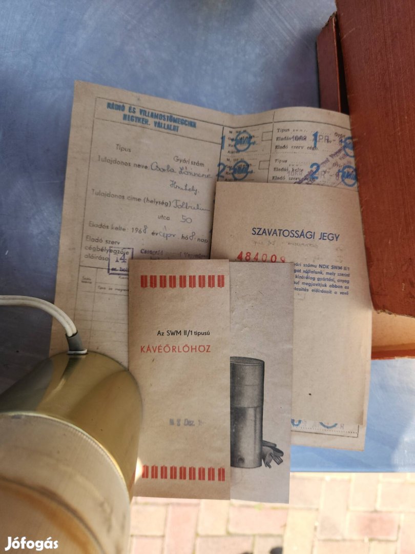 Kávé daráló 1969