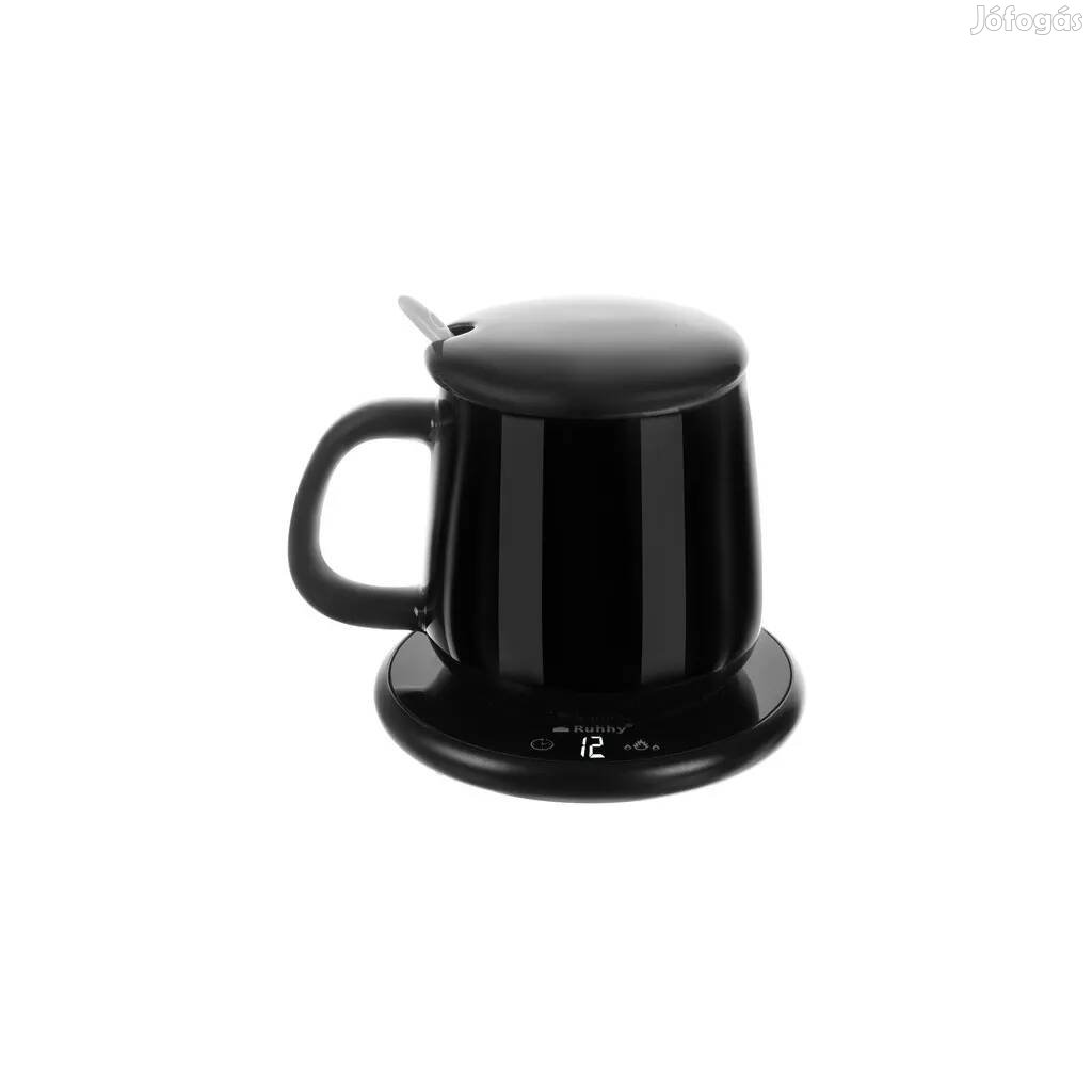 Kávé és Tea Melegítő Szett Csészével, Kanállal és Fedővel - A Tökéle
