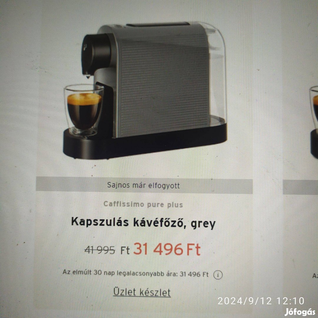 Kávéföző kapszulás