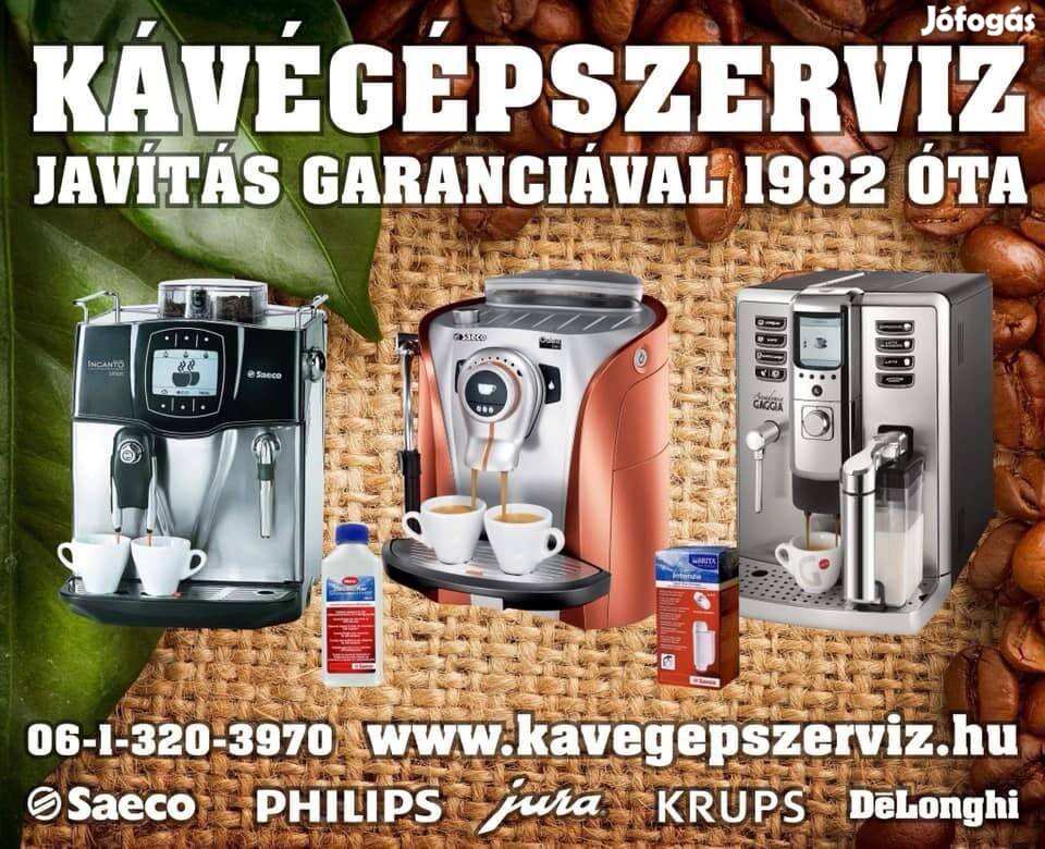 Kávégép szerviz garanciával!