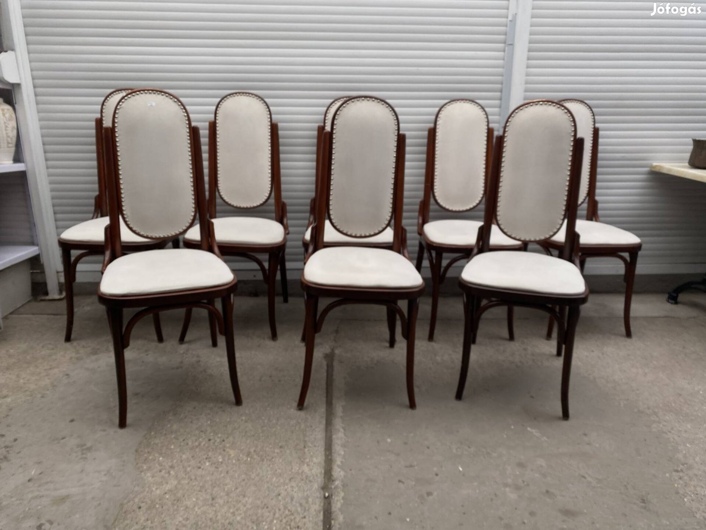 Kávéházi magas támlás thonet szék 8 db