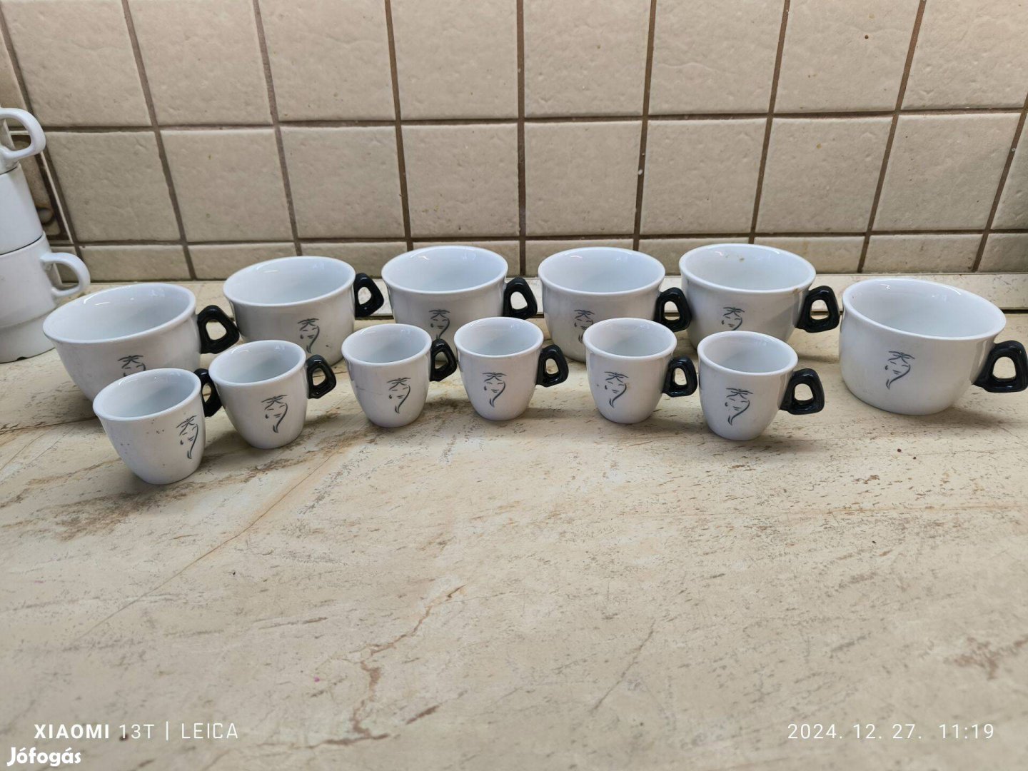 Kávés készlet eladó! Olasz porcelán kávéskészlet+capuccinos készlet el