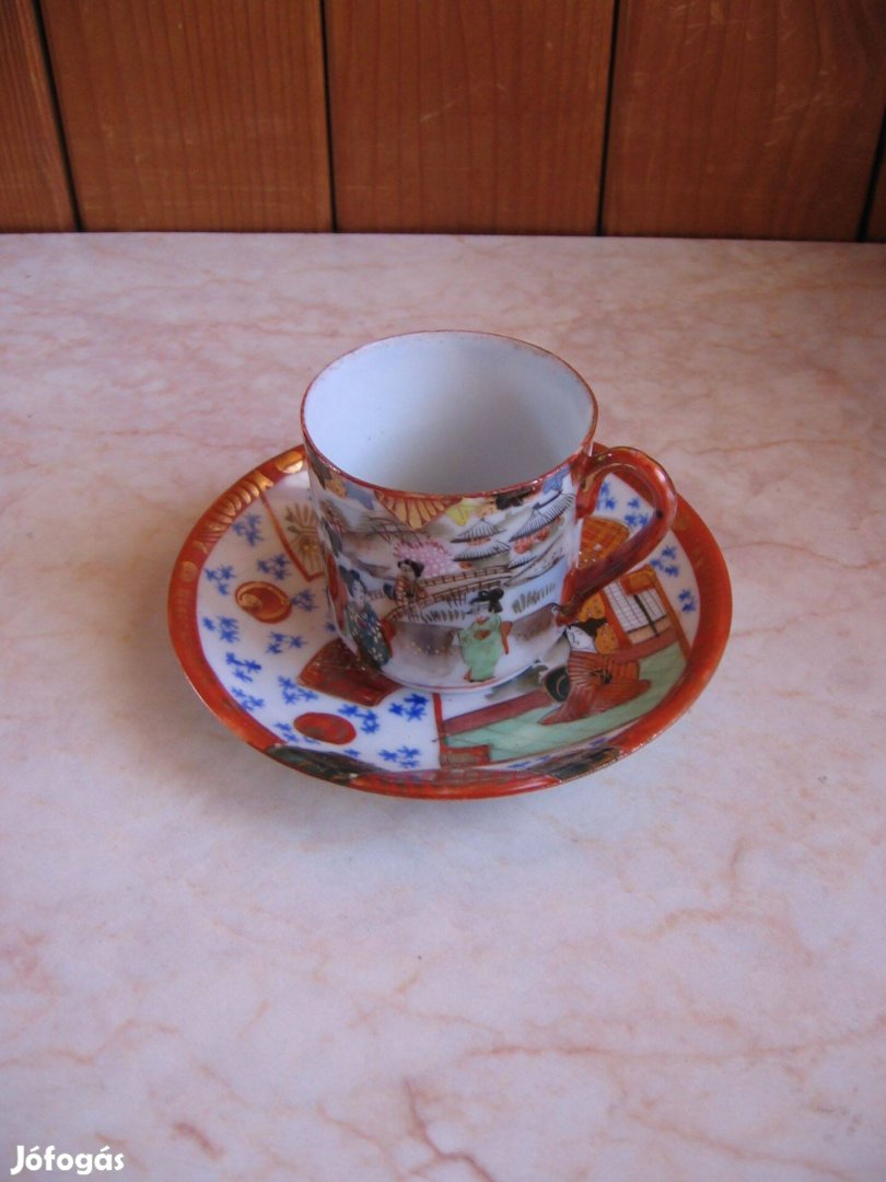Kávéscsésze aljjal - japán porcelán